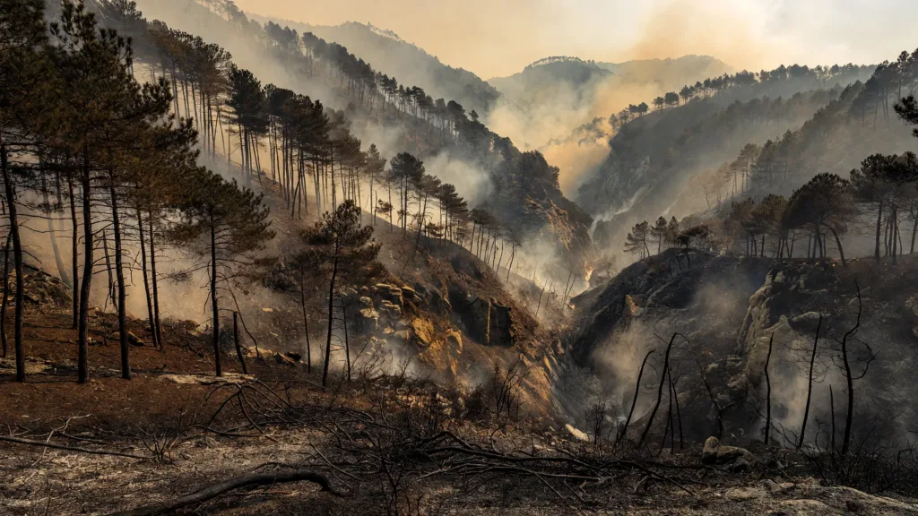 Albertacce : 326 hectares brûlés, 160 pompiers et renforts de l&rsquo;Hérault