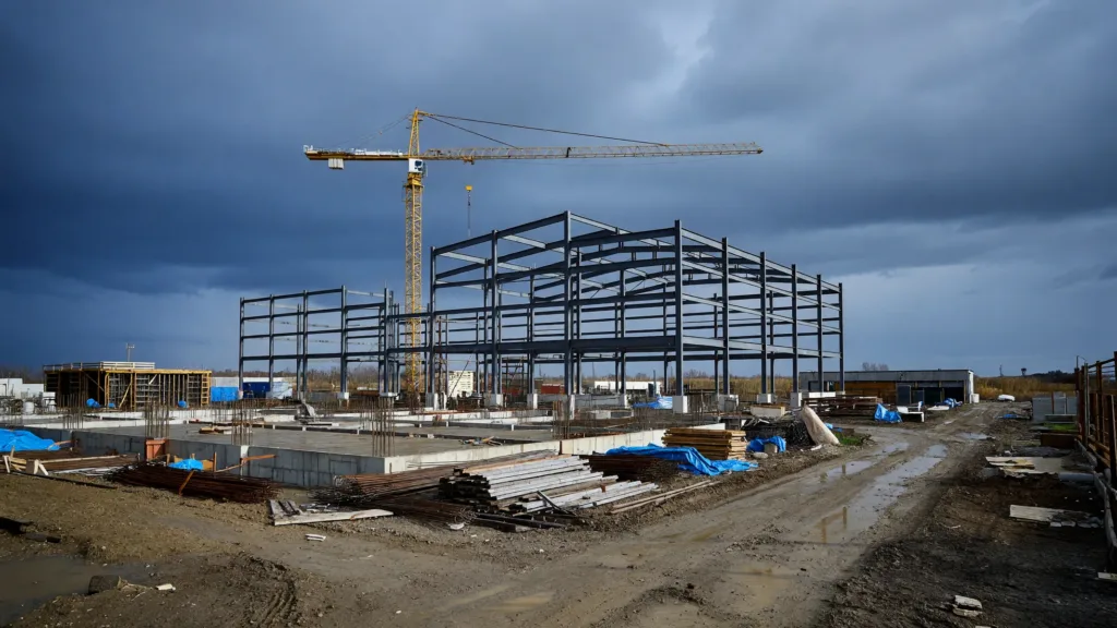 Alençon : le préfet visite le chantier de la future gendarmerie