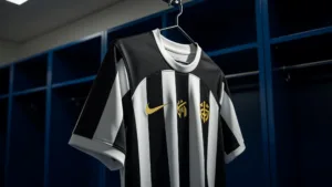 Angers SCO : le nouveau maillot domicile 2026-2027 dévoilé avec des finitions dorées