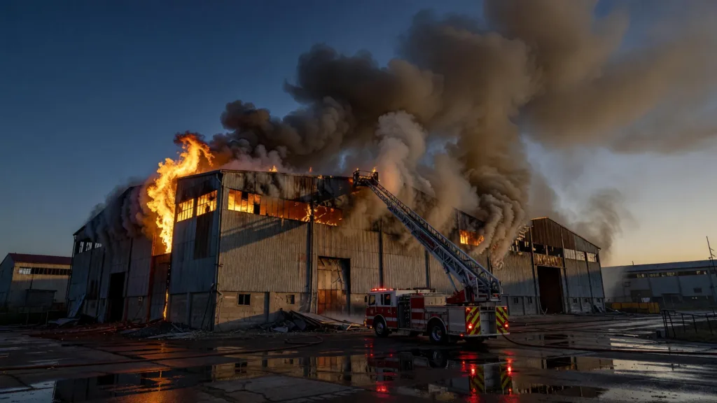 Annecy : incendie maîtrisé dans une blanchisserie industrielle à Seynod