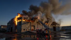 Annecy : incendie maîtrisé dans une blanchisserie industrielle à Seynod