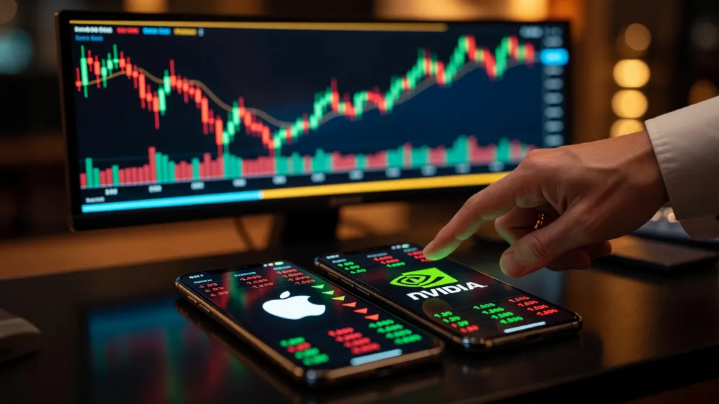Apple dépasse Nvidia en séance : le marché doute de la rentabilité de l'IA