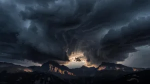Ariège : vigilance jaune orages, rafales jusqu&rsquo;à 120 km/h sur les crêtes
