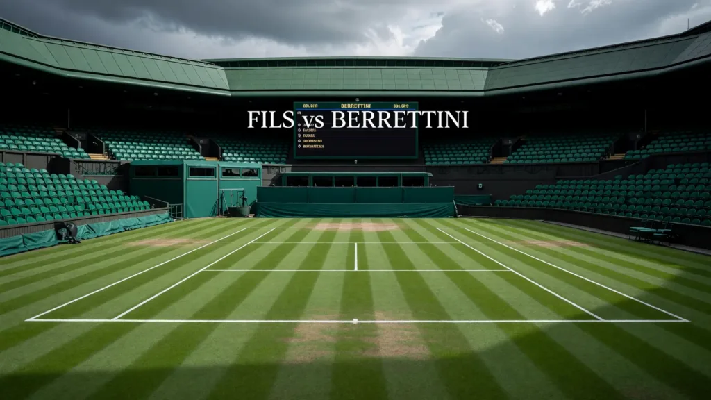 Arthur Fils défie Matteo Berrettini sur le Centre Court de Wimbledon