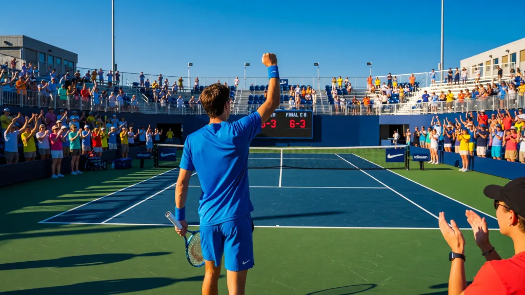 Arthur Gea en finale du Challenger de Granby