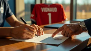 Arthur Vignaud signe son premier contrat professionnel au PSG