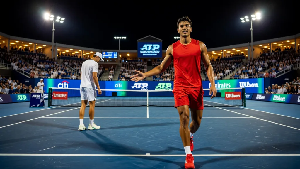 Atmane bat Tiafoe à Washington et efface trois défaites