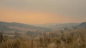 Aubenas : le vent d&rsquo;ouest apporte l&rsquo;odeur des incendies de Gironde