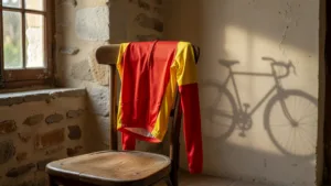 Avant son premier Tour, Clément Braz Afonso arbore le maillot de son club amateur du Lot