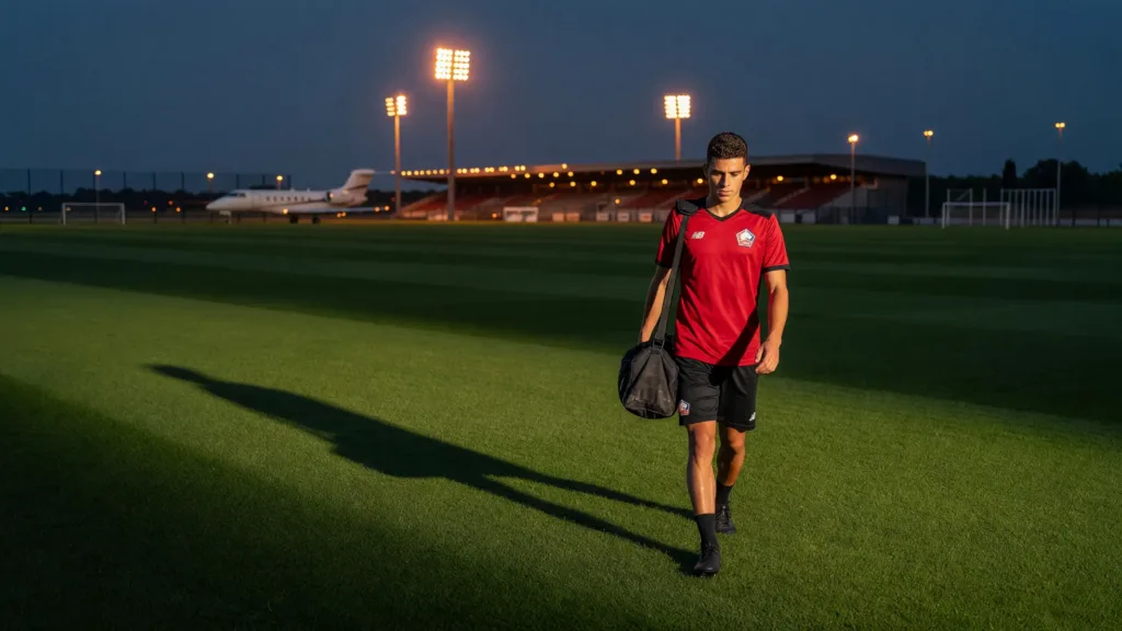 Ayyoub Bouaddi négocie son transfert avec Manchester City