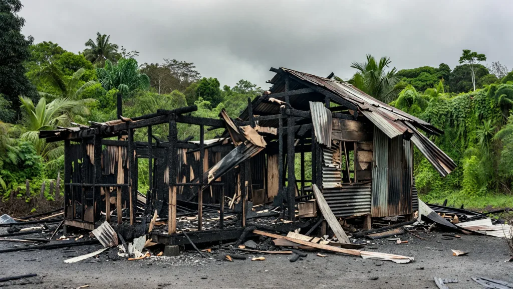 Basse-Terre : deux habitations détruites par un incendie, trois intoxiqués