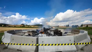 Baugy : fin de l&rsquo;intervention des pompiers après 7 jours sur l&rsquo;incendie Mempontel