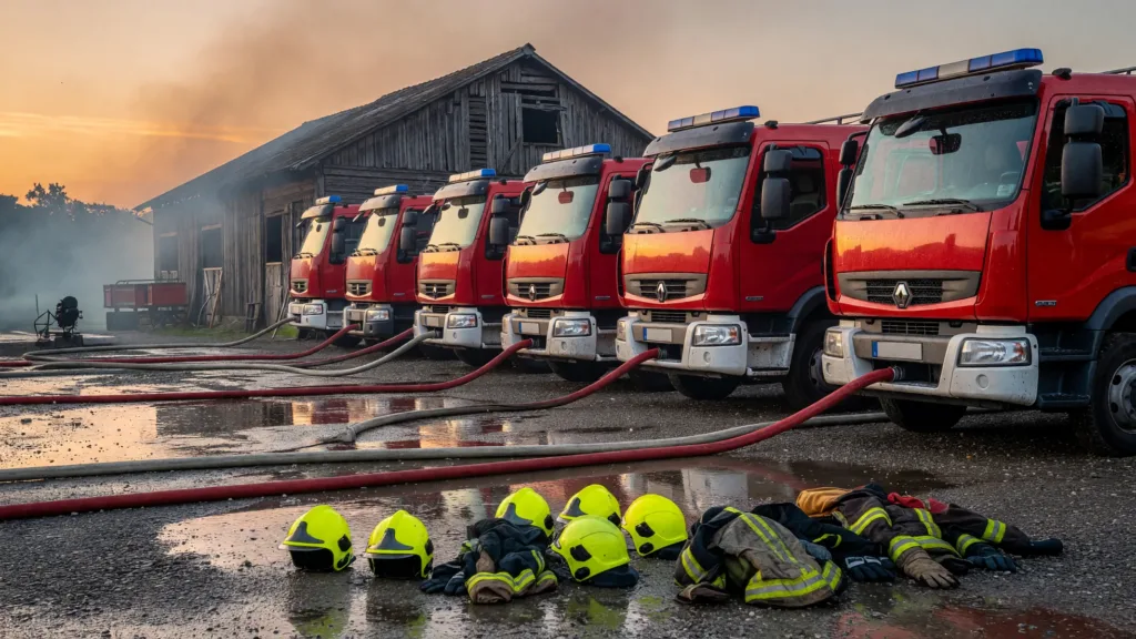 Beauche : un feu de manège équestre maîtrisé par le SDIS 28, chevaux sains et saufs