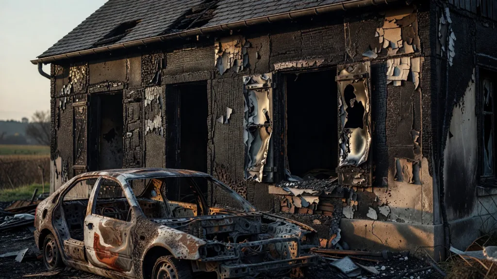 Beaufort-en-Vallée : enquête ouverte après un incendie suspect de voiture et de maison