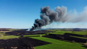 Belleville-sur-Loire : 25 ha de végétation et une grange détruits par un incendie
