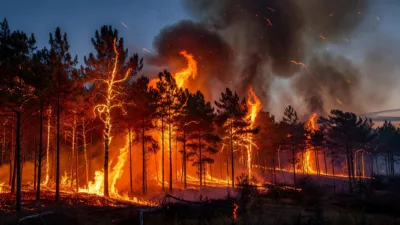 Biscarrosse : 2 500 ha ravagés, 23 000 évacués et 600 pompiers mobilisés