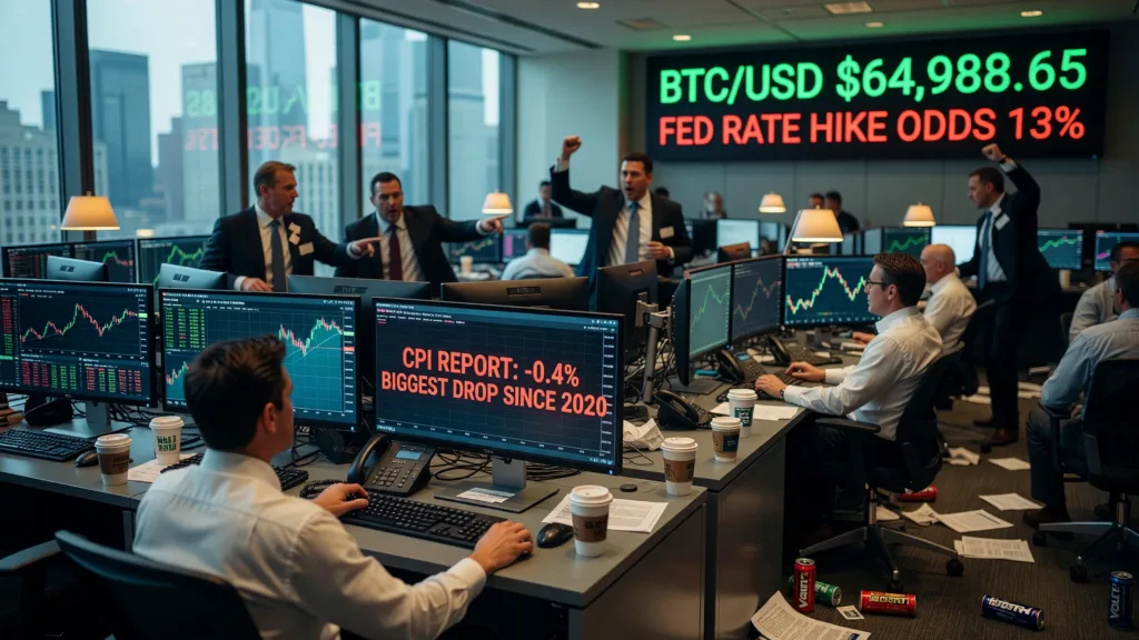 Bitcoin rebondit à 64 300 dollars après la chute de l'inflation américaine