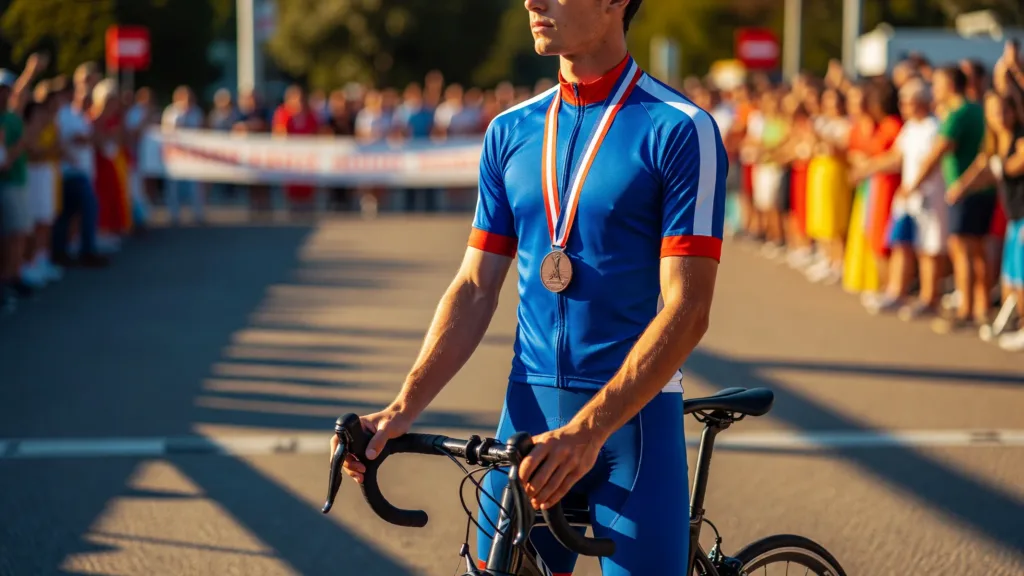 Bohémond Barrillot sur le podium du Tour de l'Ain