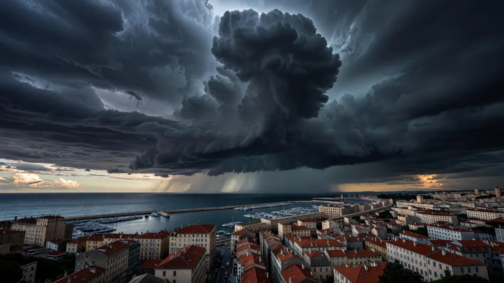 Bouches-du-Rhône : vigilance orange orages et grêle jusqu'à 5 cm à Marseille