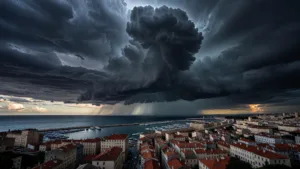 Bouches-du-Rhône : vigilance orange orages et grêle jusqu'à 5 cm à Marseille