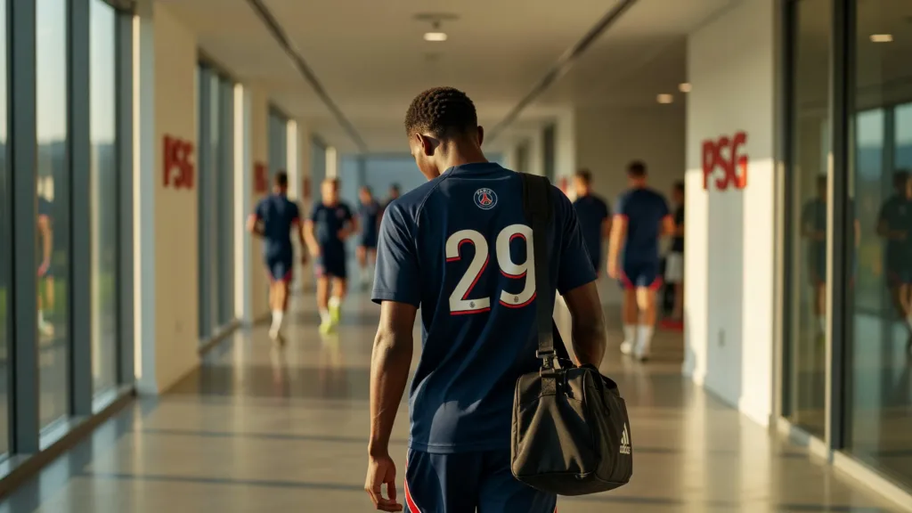 Bradley Barcola au PSG : situation tendue et avenir incertain