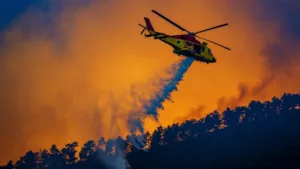 Cadenet : 100 pompiers et un hélicoptère limitent un feu à 2 hectares