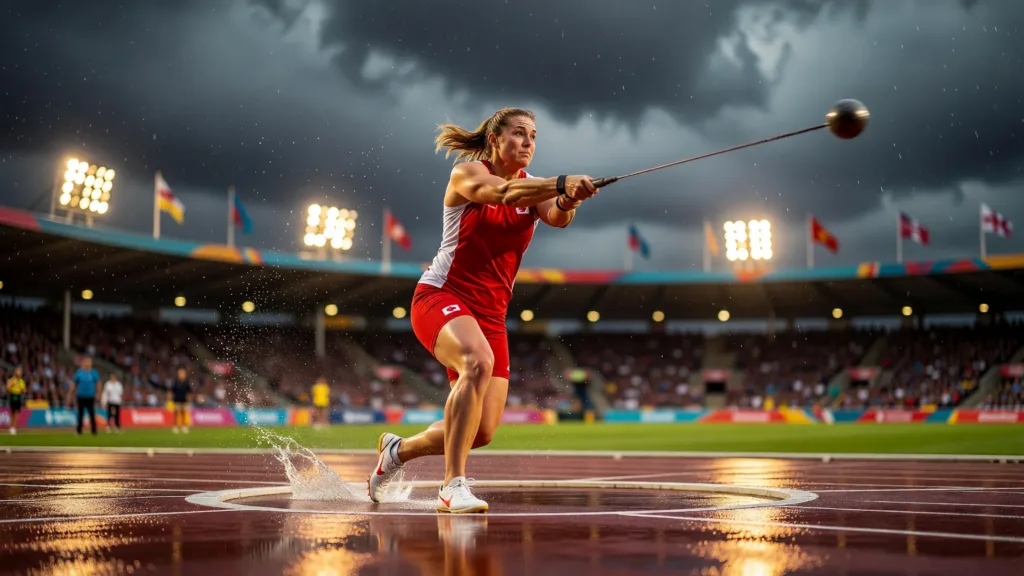 Camryn Rogers bat le record des Jeux du Commonwealth au marteau avec 74,91 m