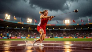 Camryn Rogers bat le record des Jeux du Commonwealth au marteau avec 74,91 m