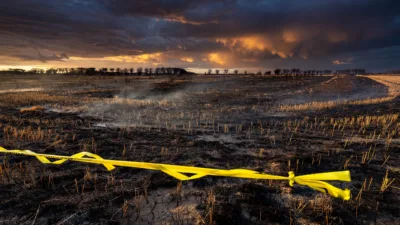Canal Seine-Nord : tirs de mortiers et feu de champ à Oisy-le-Verger