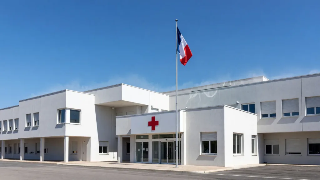 Canicule : le préfet Éric Freysselinard salue les équipes du CHD et du SDIS