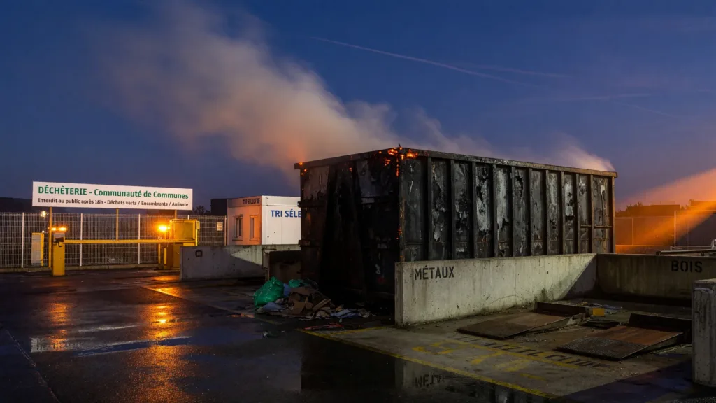 Castelnau-le-Lez : après l'incendie de la déchèterie, la collecte perturbée