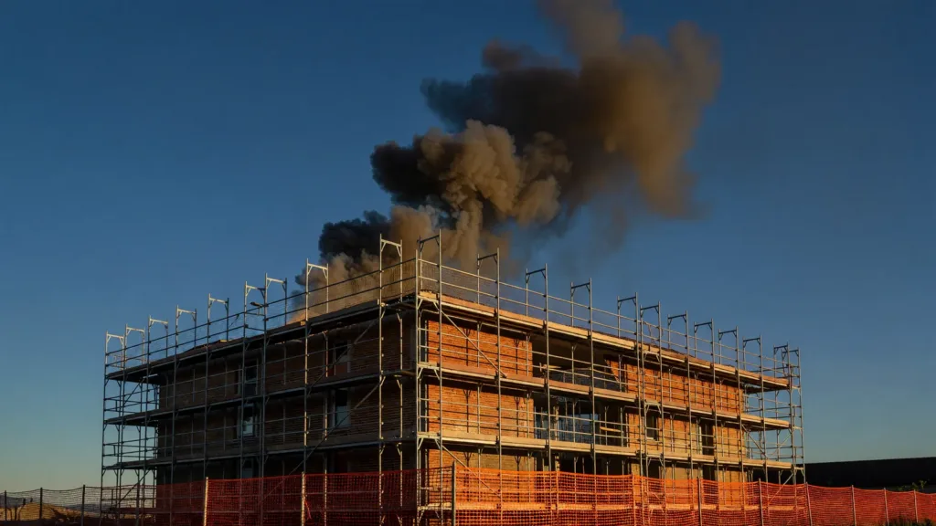 Chalon-sur-Saône : un incendie sur le chantier de la crèche Jean-Moulin