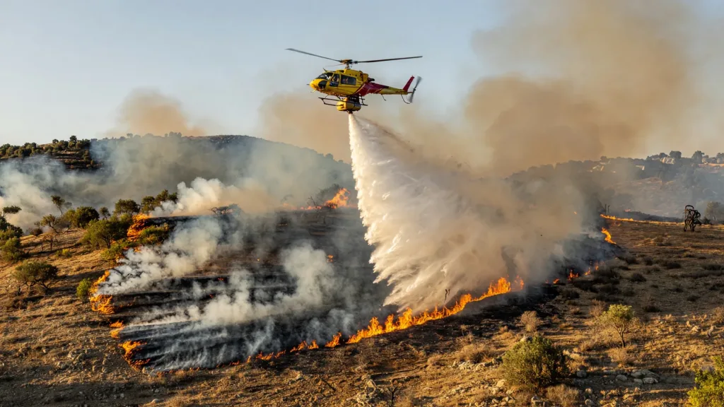 Châteauneuf-les-Martigues : l'incendie de broussailles rapidement éteint par une centaine de pompiers
