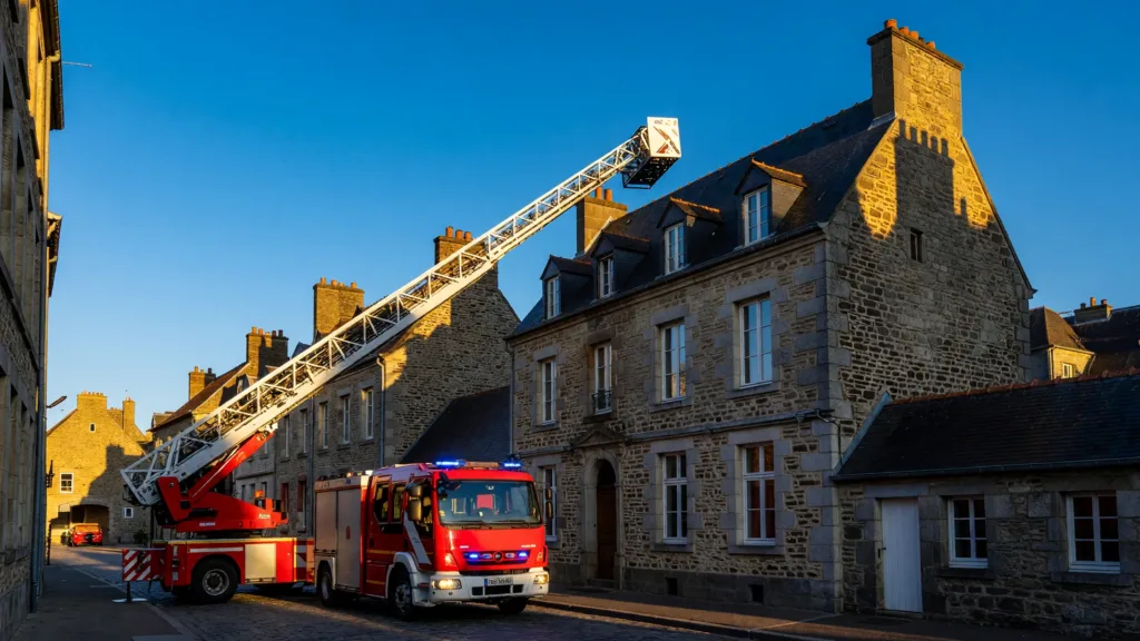 Cherbourg : incendie dans une maison, boulevard Mendès-France coupé puis rouvert