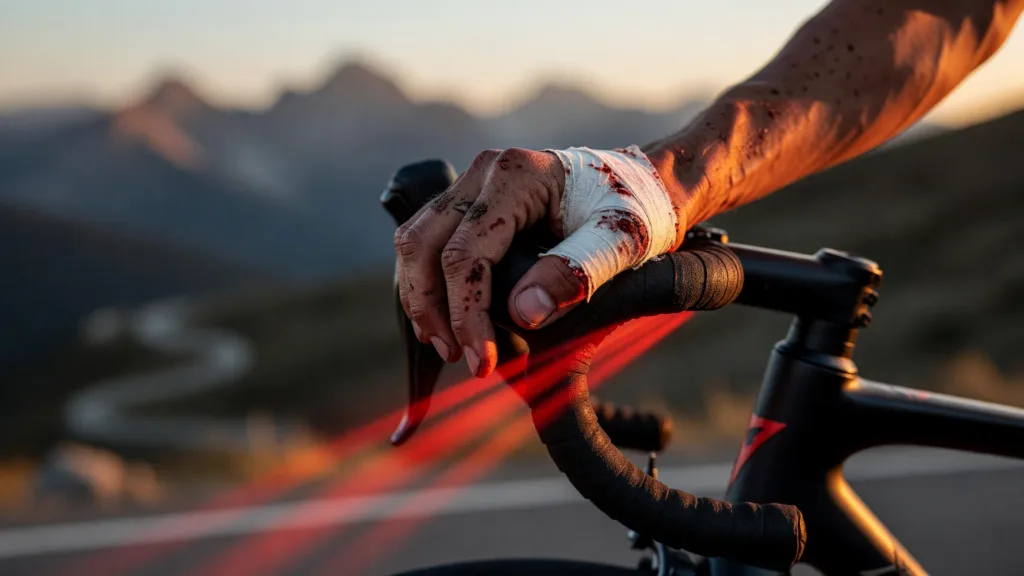 Chris Harper abandonne le Tour après une chute dans la descente du Puy Mary