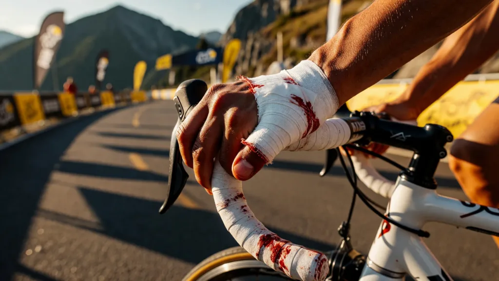 Chris Harper perd une partie de son pouce sur le Tour de France
