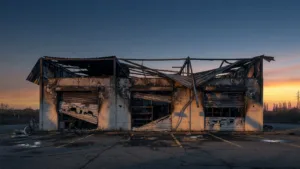 Colmar : un centre de contrôle technique détruit par un incendie