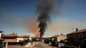 Craponne : un bus TCL prend feu chemin de la Tourette, 25 pompiers mobilisés