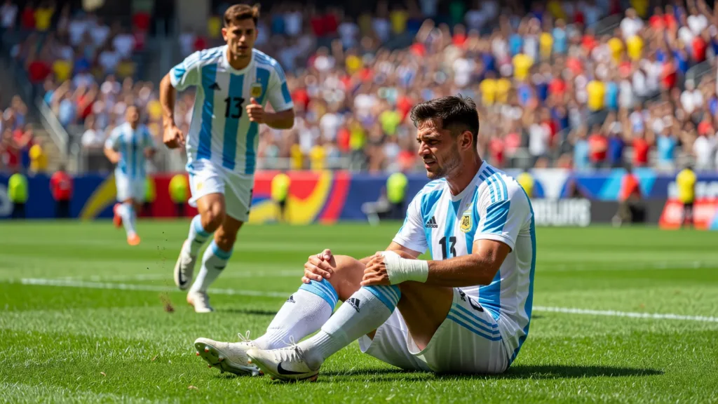 Cristian Romero sort blessé en finale : l'Argentine perd son pilier défensif