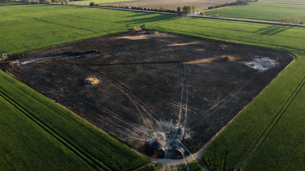 Cronat : 5 000 m² détruits dans l'incendie d'une botteleuse