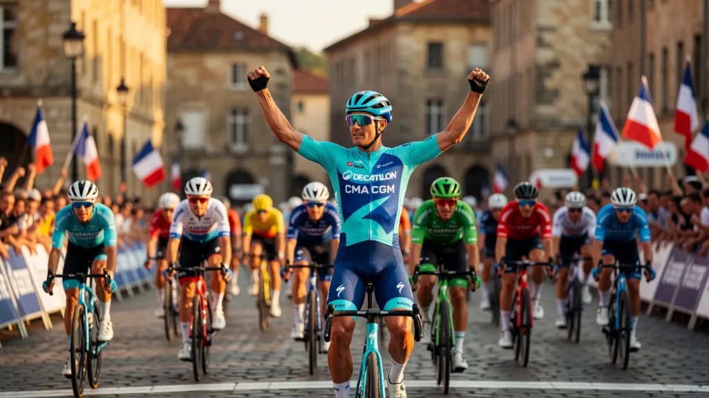 Decathlon CMA CGM remporte sa première étape sur le Tour de France 2026