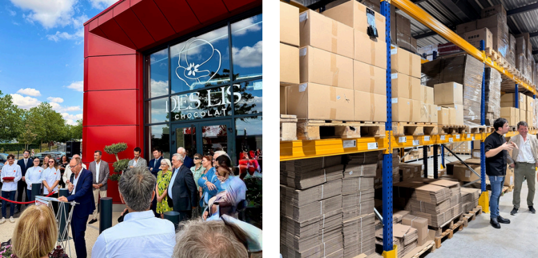 Nemours : le préfet Pierre Ory inaugure le nouveau site Des Lis Chocolat
