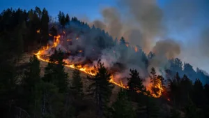 Die : 115 hectares brûlés, le massif de Justin interdit d&rsquo;accès