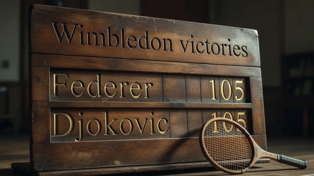 Djokovic égale Federer : 105 victoires à Wimbledon, un record en vue