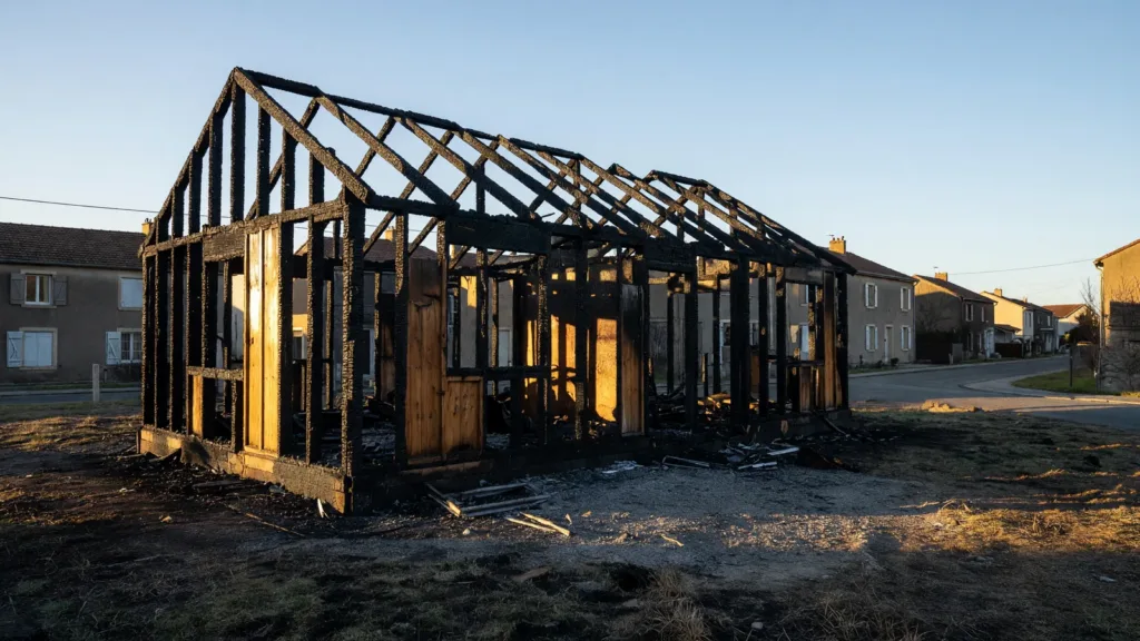 Dordogne : deux maisons en bois détruites par un incendie à Saint-Nexans