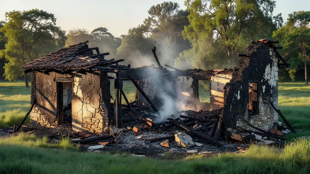 Dordogne : une maison en pierres entièrement détruite par un incendie à Bars