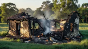 Dordogne : une maison en pierres entièrement détruite par un incendie à Bars