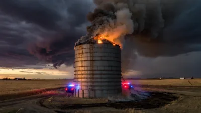 Doux : un incendie de silo mobilise 37 pompiers et un expert national