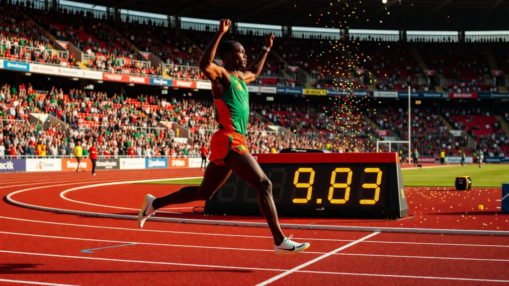 Eseme sacre en 9''83 a Glasgow, nouveau record du Cameroun