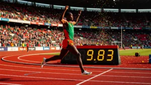 Eseme sacre en 9 »83 a Glasgow, nouveau record du Cameroun